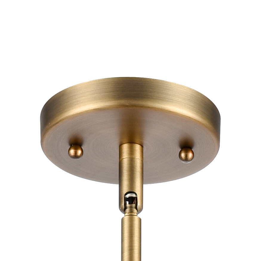 INNOVATIONS 411-1SL-BB-G412-18ME Newton Bell 1-Light Pendant Brushed Brass