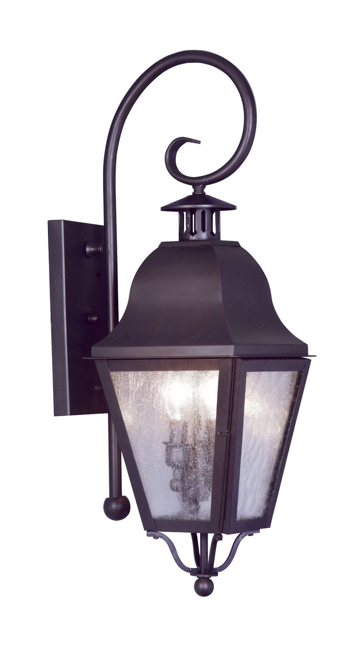 LIVEX Lighting 2551-07 Amwell 2-Light Outdoor Wall Lantern