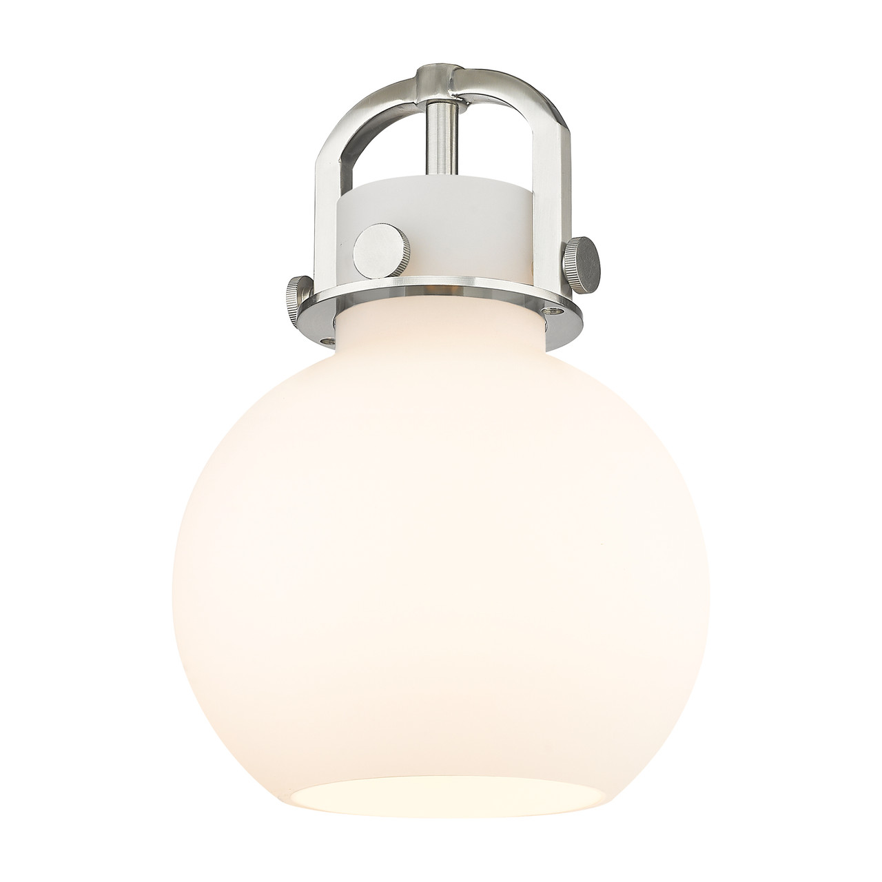 INNOVATIONS 411-1SS-CB-G410-8WH Newton Sphere 1-Light Mini Pendant Champagne Bronze
