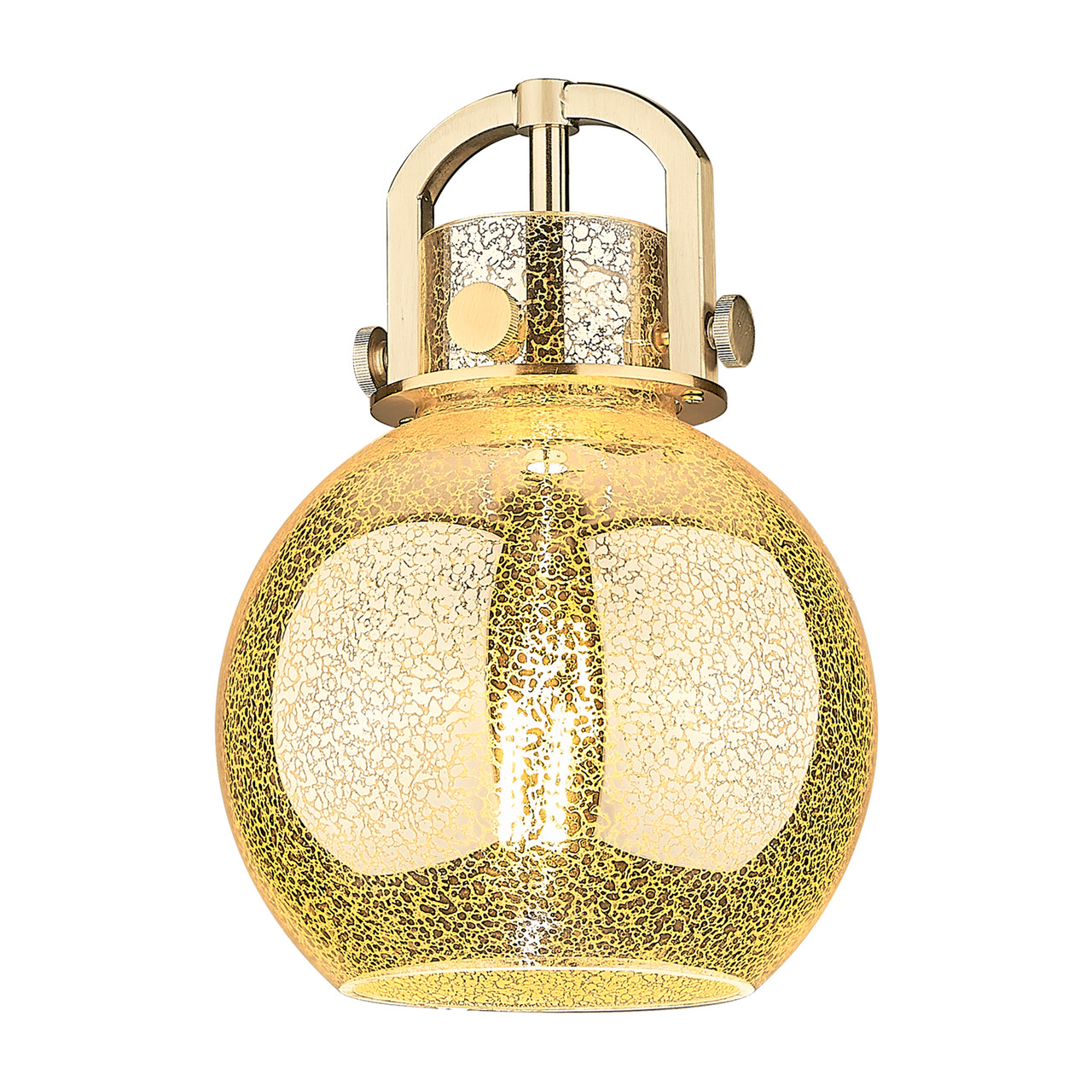 INNOVATIONS 411-1SS-SN-G410-8ME Newton Sphere 1-Light Mini Pendant Satin Nickel