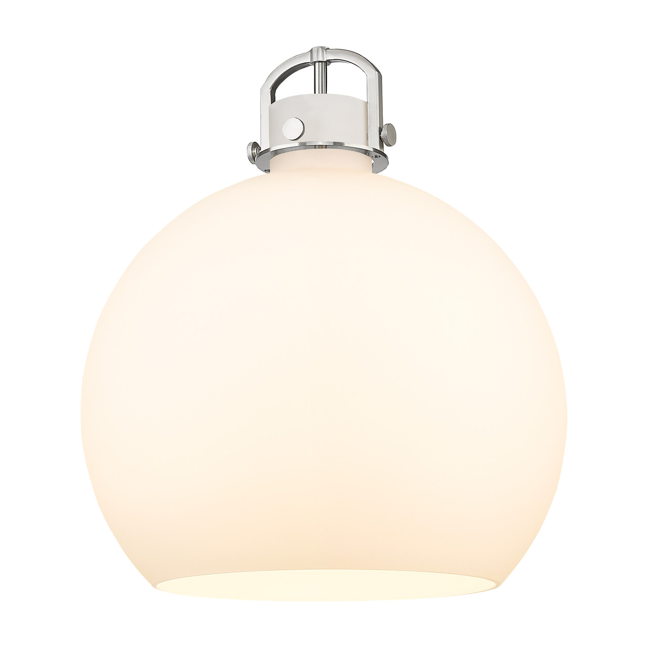 INNOVATIONS 411-1SL-CB-G410-18WH Newton Sphere 1-Light Pendant Champagne Bronze