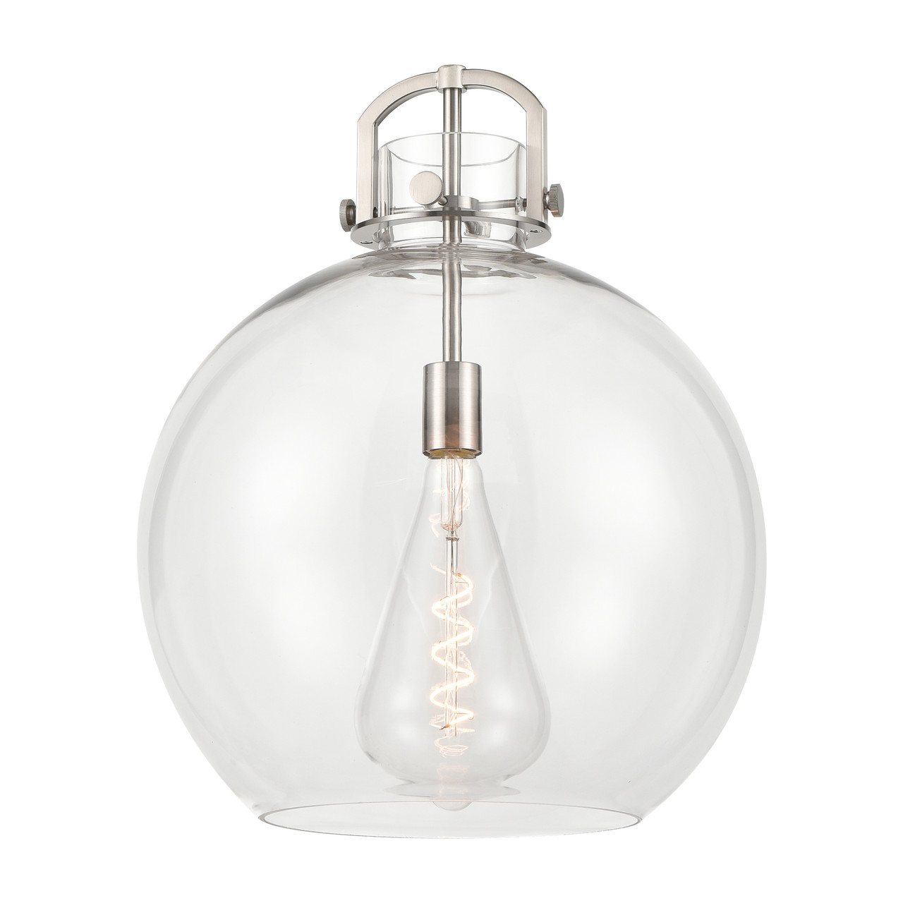 INNOVATIONS 411-1SL-CB-G410-16CL Newton Sphere 1-Light Pendant Champagne Bronze