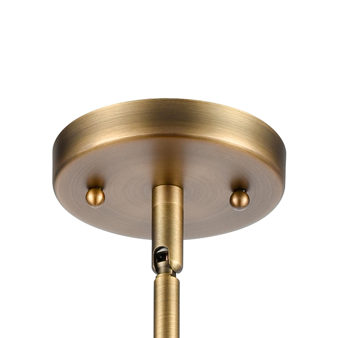 INNOVATIONS 411-1SM-BB-G410-12WH Newton Sphere 1-Light Mini Pendant Brushed Brass