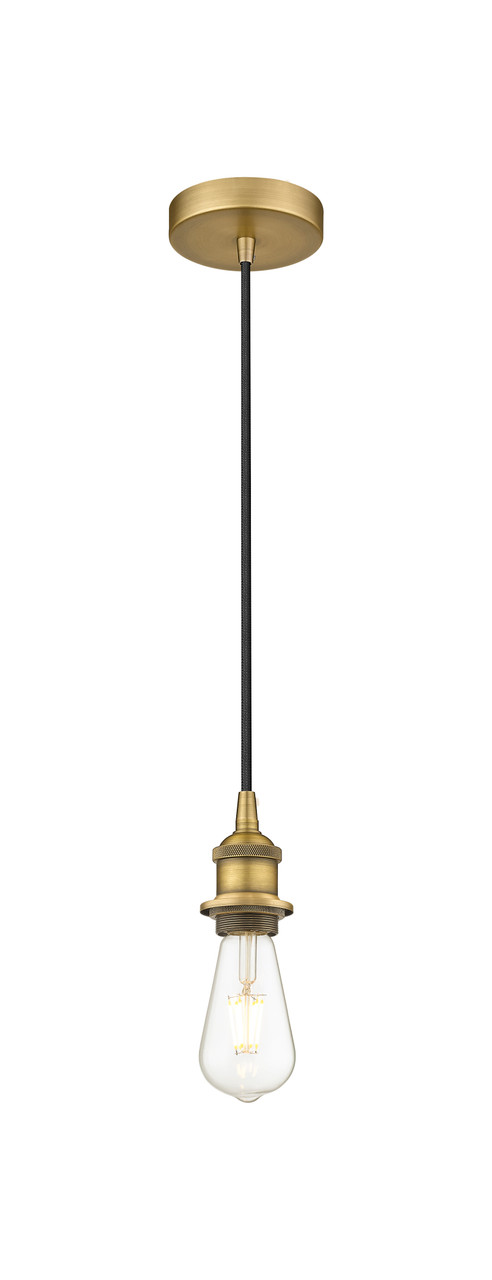 INNOVATIONS 616-1PH-BB-G208-8 Beacon 1-Light Mini Pendant Brushed Brass
