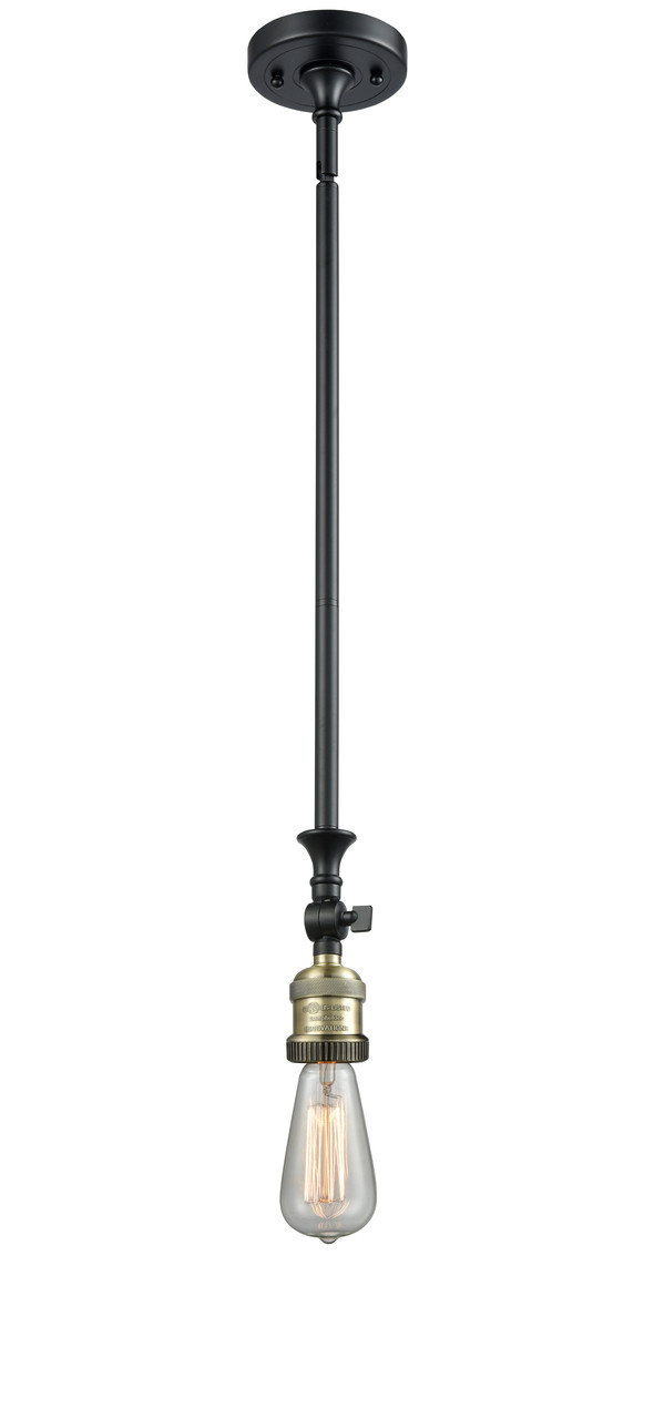 INNOVATIONS 206-BAB-G208-14 Beacon 1-Light Mini Pendant Black Antique Brass