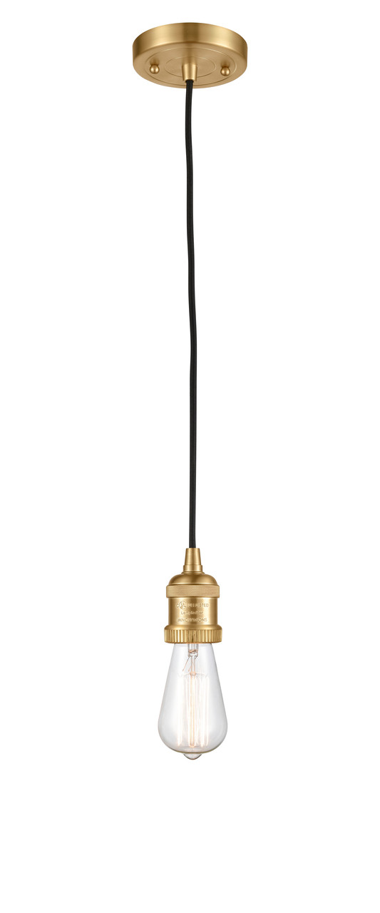 INNOVATIONS 201C-SG-G208-12 Beacon 1-Light Mini Pendant Satin Gold