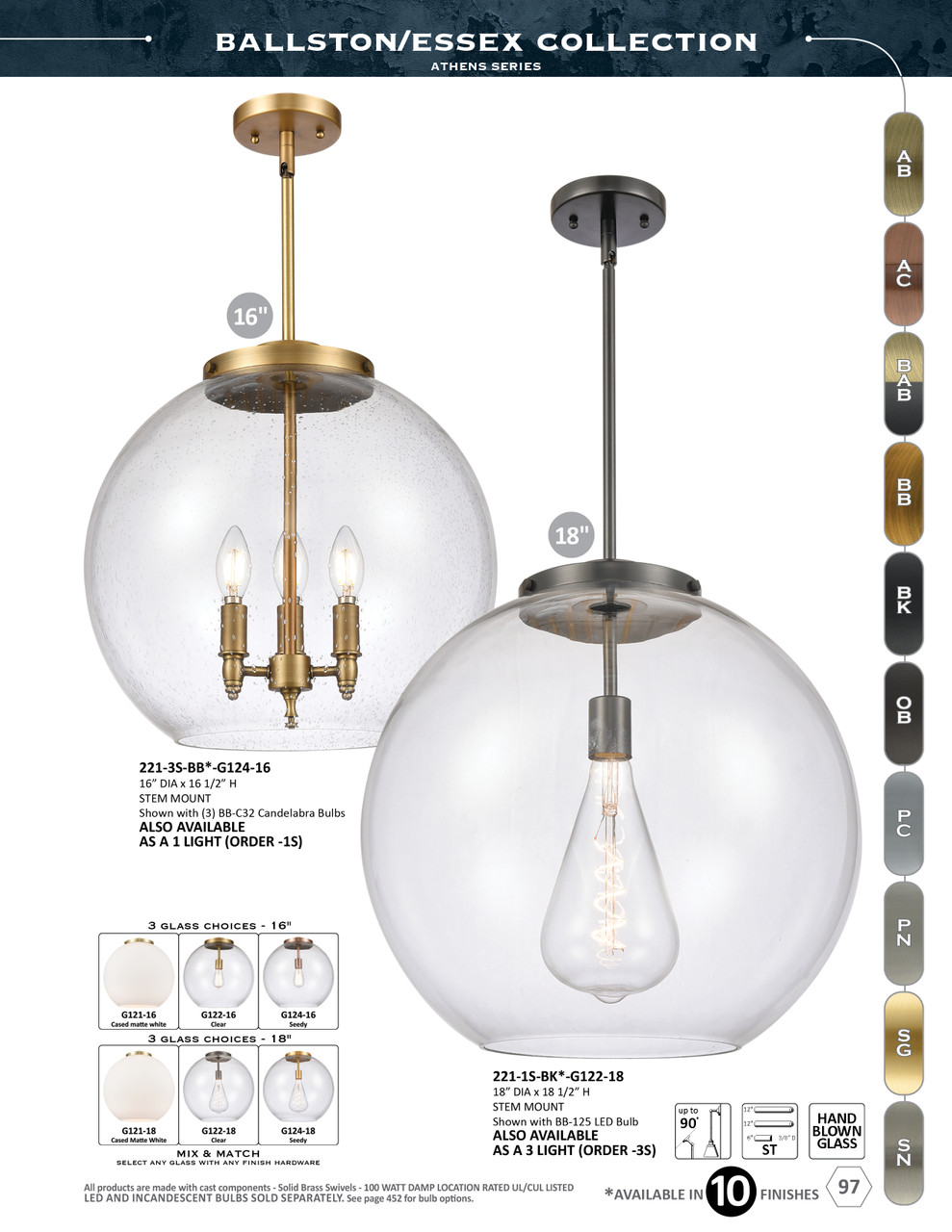 INNOVATIONS 221-1S-SG-G128-18 Athens 1-Light Pendant Satin Gold