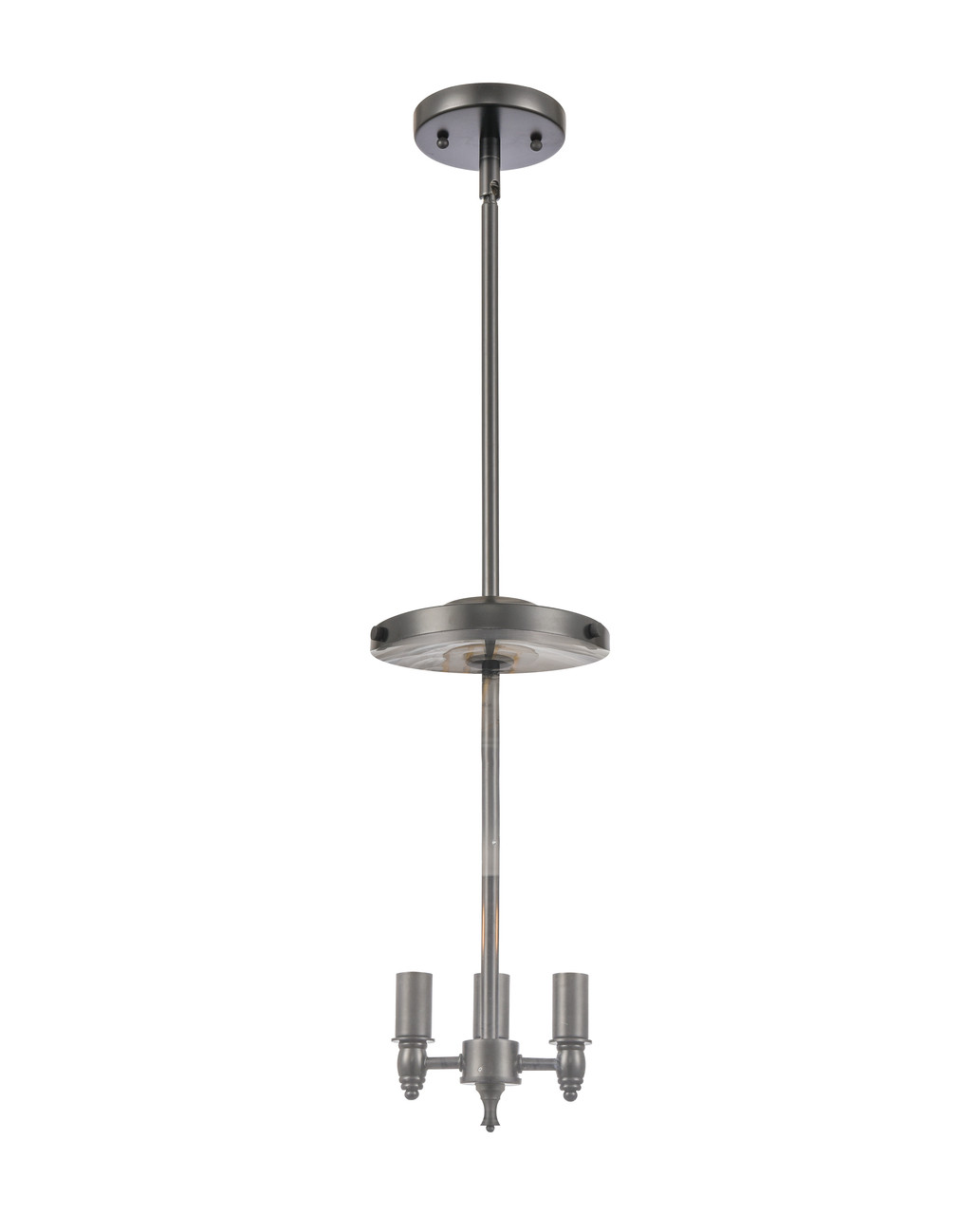 INNOVATIONS 221-3S-BK-G128-16 Athens 3-Light Pendant Matte Black