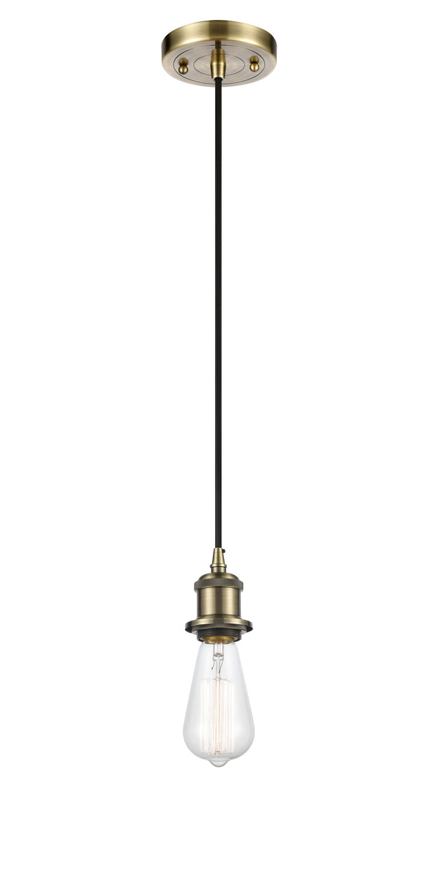 INNOVATIONS 516-1P-AB-G128-14 Athens 1-Light Pendant Antique Brass