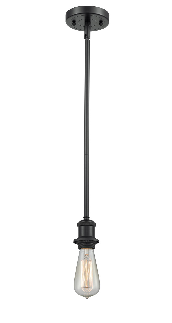 INNOVATIONS 516-1S-BK-G128-12 Athens 1-Light Mini Pendant Matte Black