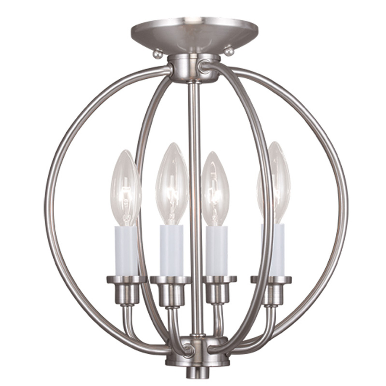 LIVEX Lighting 4664-91 Milania 4-Light Convertible Pendant Light