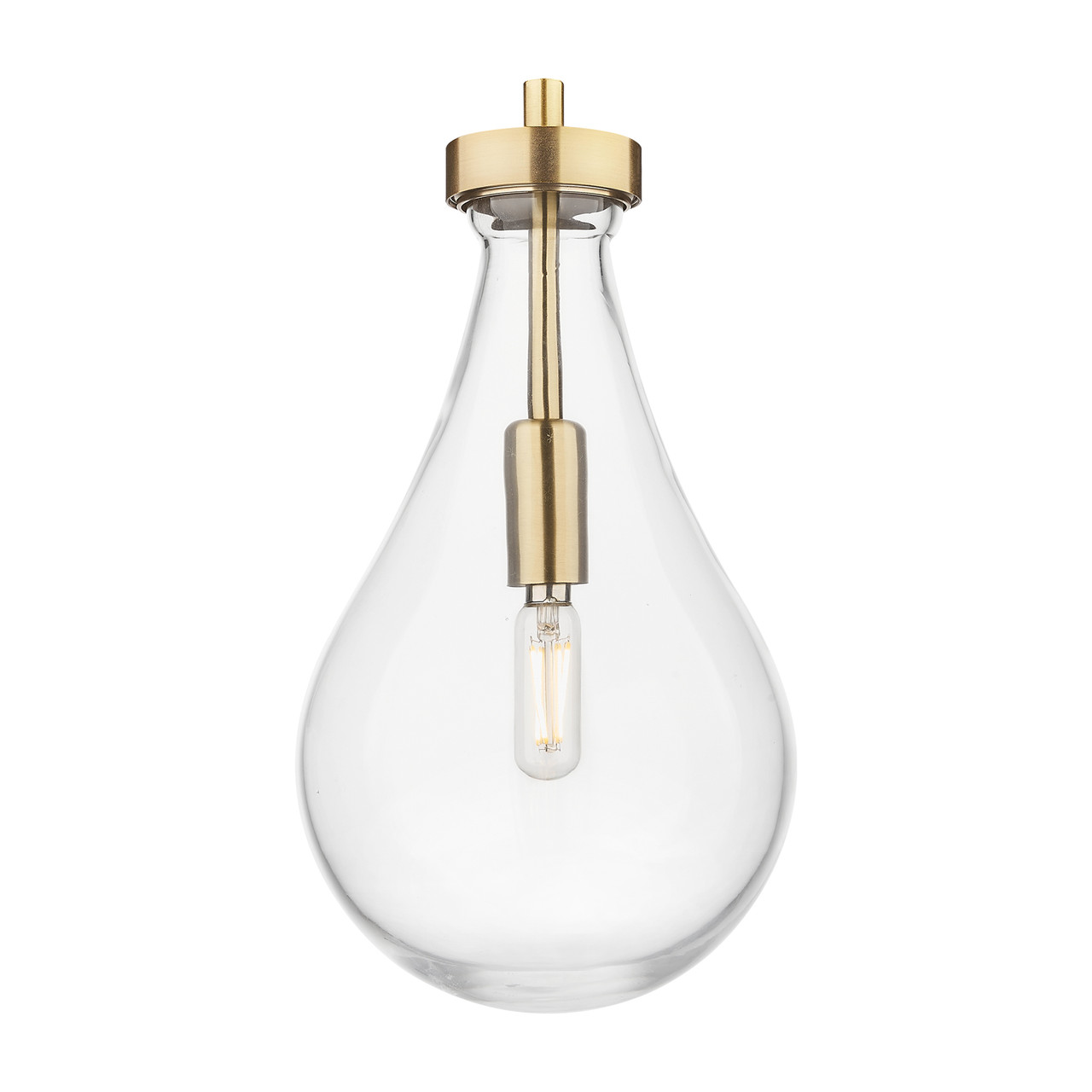 INNOVATIONS 106-451-1P-BB-G451-7CL Owego 6-Light Multi Pendant Brushed Brass