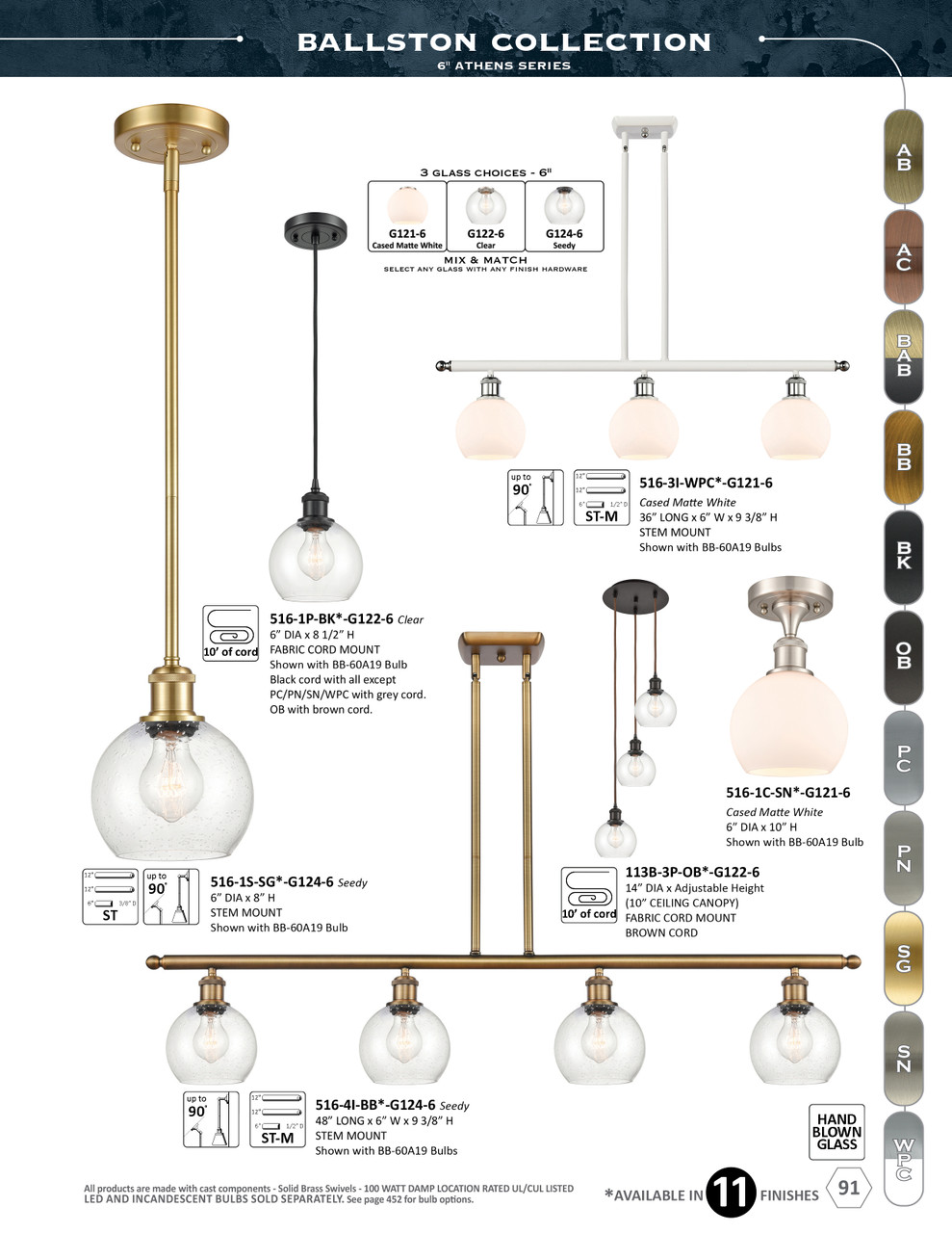 INNOVATIONS 113B-3P-PC-G122-6 Athens 3-Light Multi Pendant Polished Chrome
