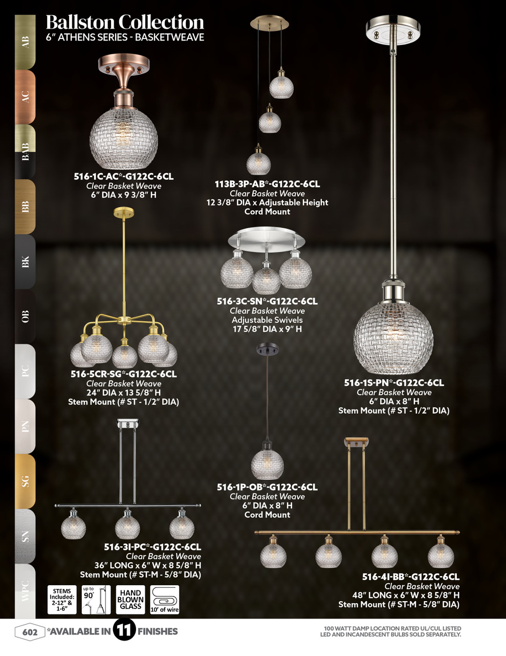 INNOVATIONS 113B-3P-PC-G122C-6CL Athens 3-Light Multi Pendant Polished Chrome