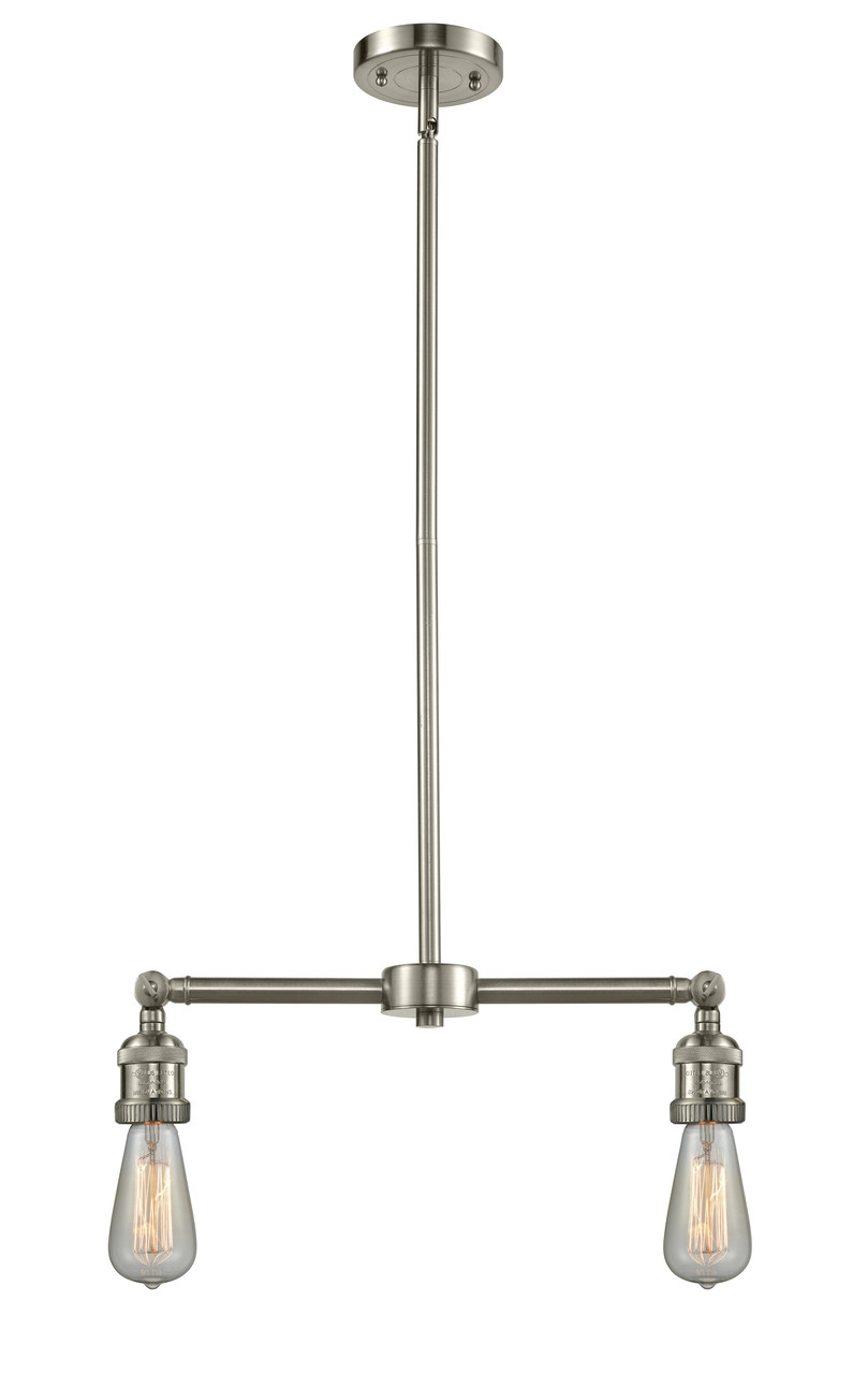 INNOVATIONS 209-SN-G208-12 Beacon 2-Light Island Light Brushed Satin Nickel