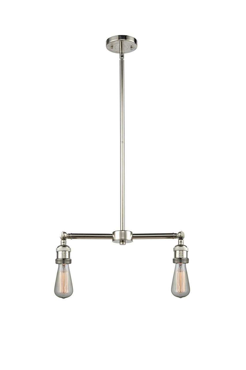 INNOVATIONS 209-PN-G208-12 Beacon 2-Light Island Light Polished Nickel