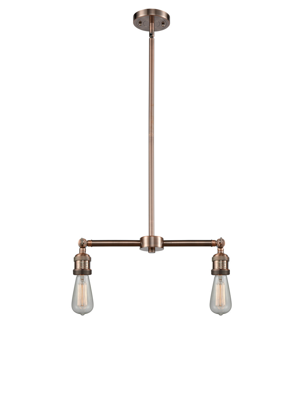 INNOVATIONS 209-AC-G208-12 Beacon 2-Light Island Light Antique Copper