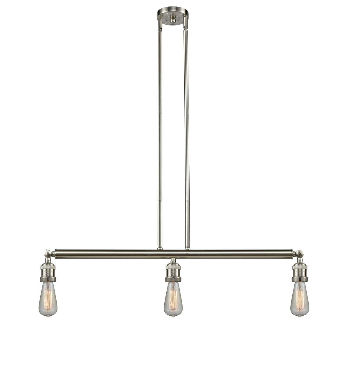INNOVATIONS 213-SN-G208-10 Beacon 3-Light Island Light Brushed Satin Nickel