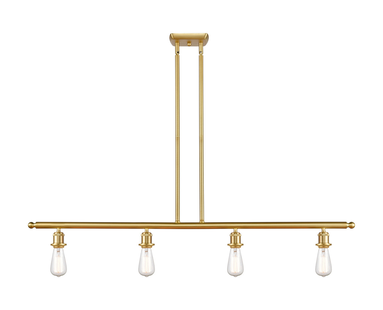 INNOVATIONS 516-4I-SG-G559-8ME Bridal Veil 4-Light Island Light Satin Gold