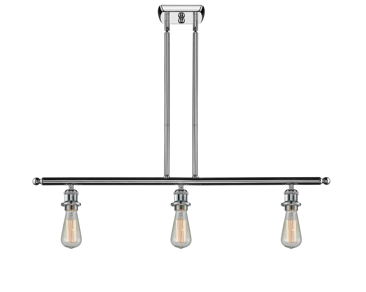 INNOVATIONS 516-3I-PC-G559-8BL Bridal Veil 3-Light Island Light Polished Chrome
