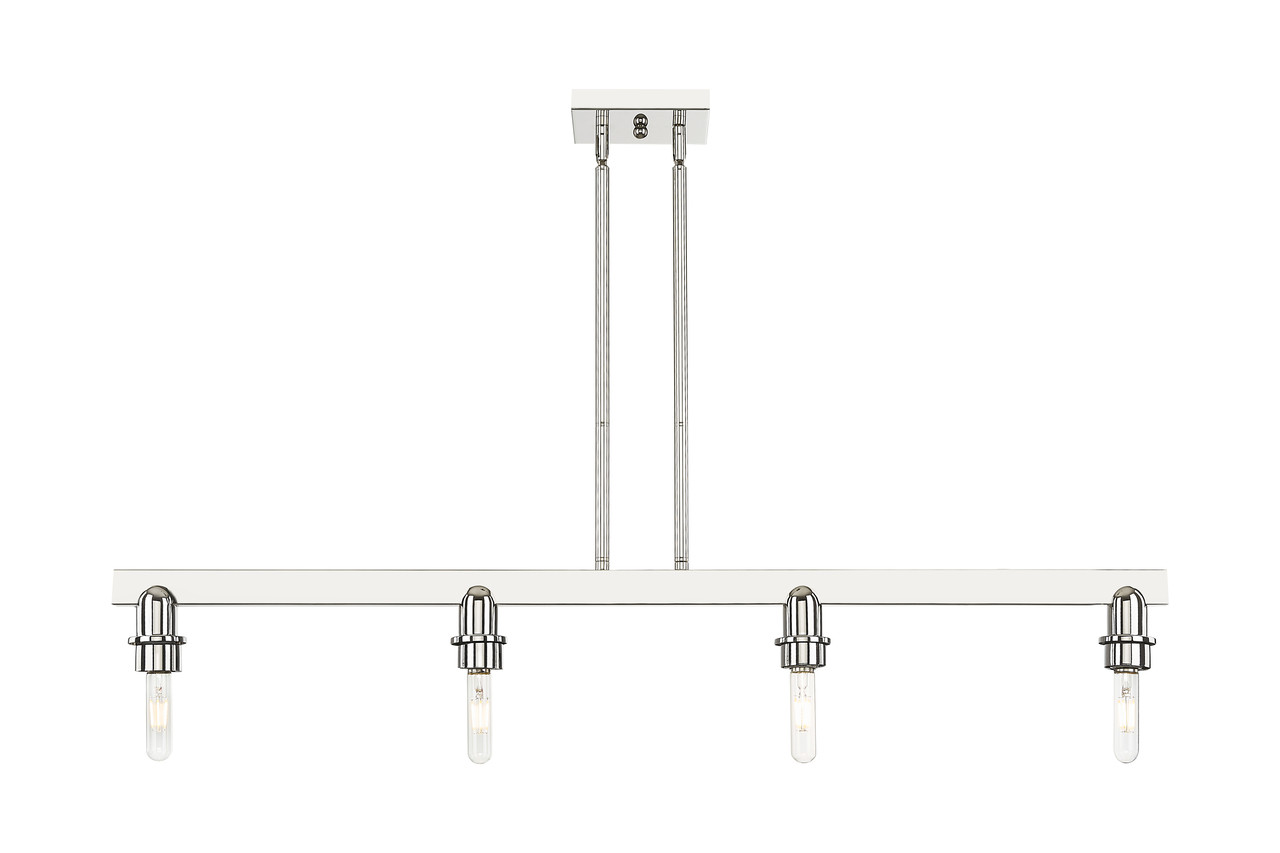 INNOVATIONS 716-4I-PN-G1213-6SM Athens Deco Swirl 4-Light Island Light Polished Nickel