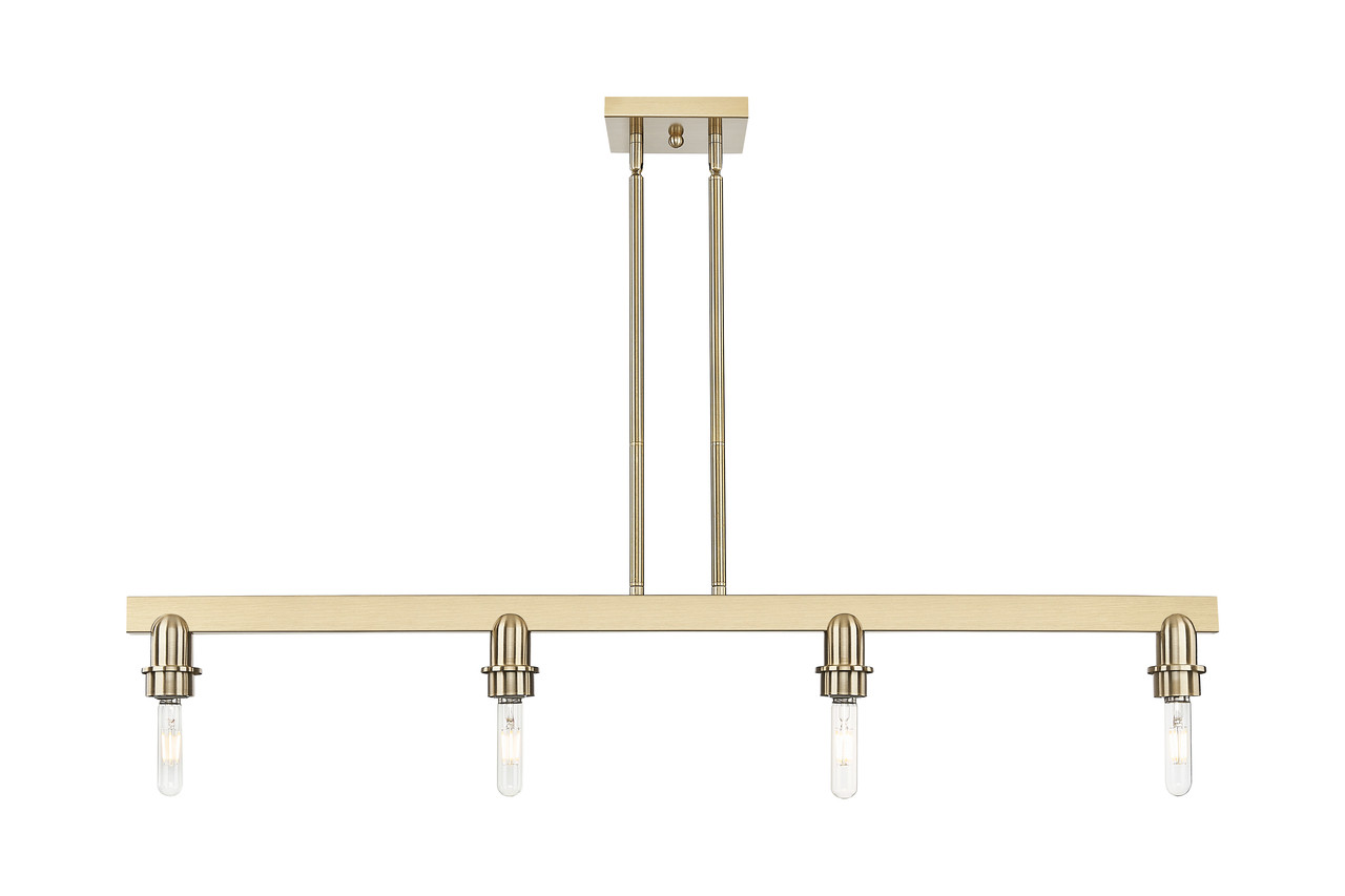 INNOVATIONS 716-4I-CB-G1213-6SM Athens Deco Swirl 4-Light Island Light Champagne Bronze