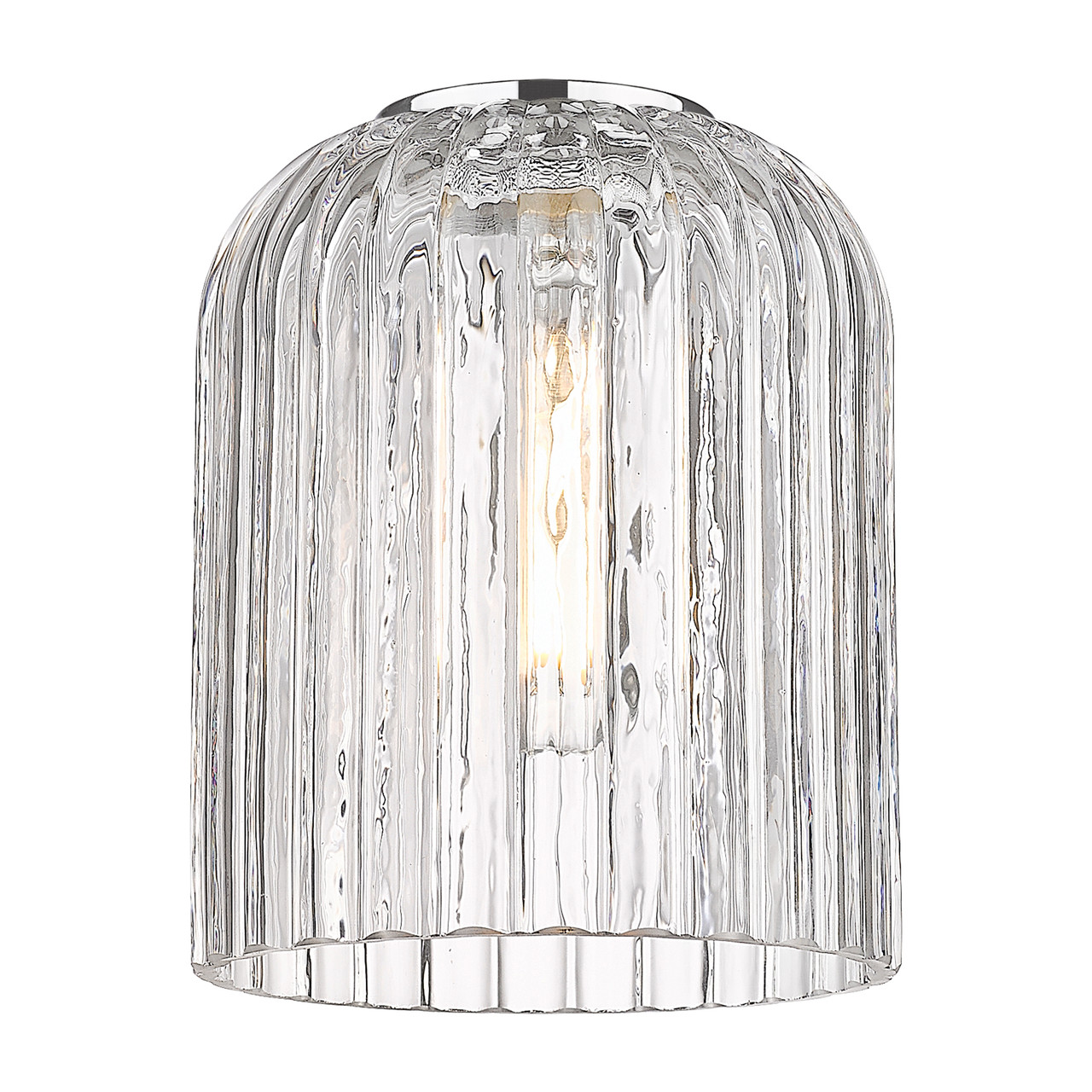 INNOVATIONS 716-6CR-BAB-G559-5CL Bridal Veil 6-Light Chandelier Black Antique Brass