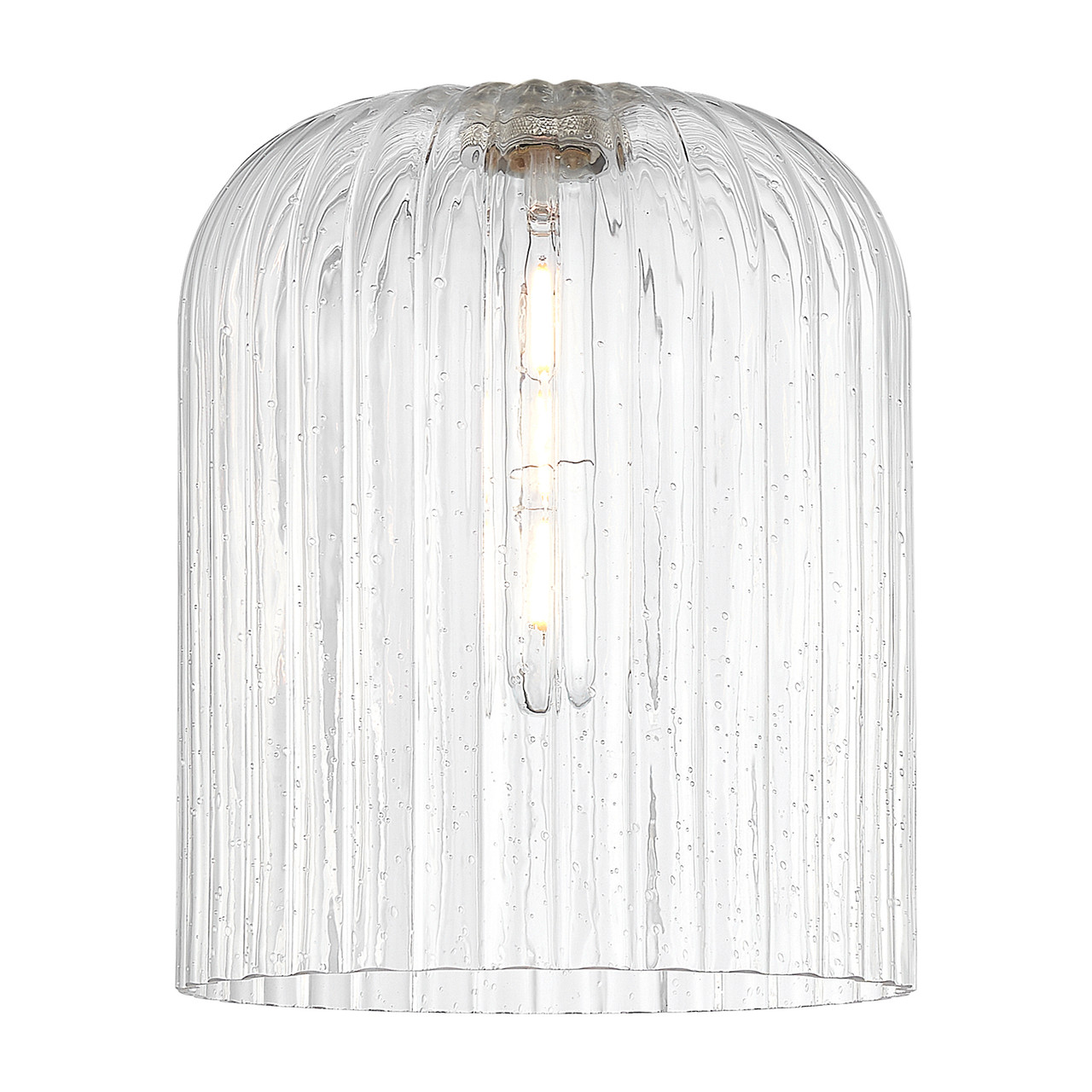 INNOVATIONS 716-3F-SG-G559-8SDY Bridal Veil 3-Light Semi-Flush Mount Satin Gold