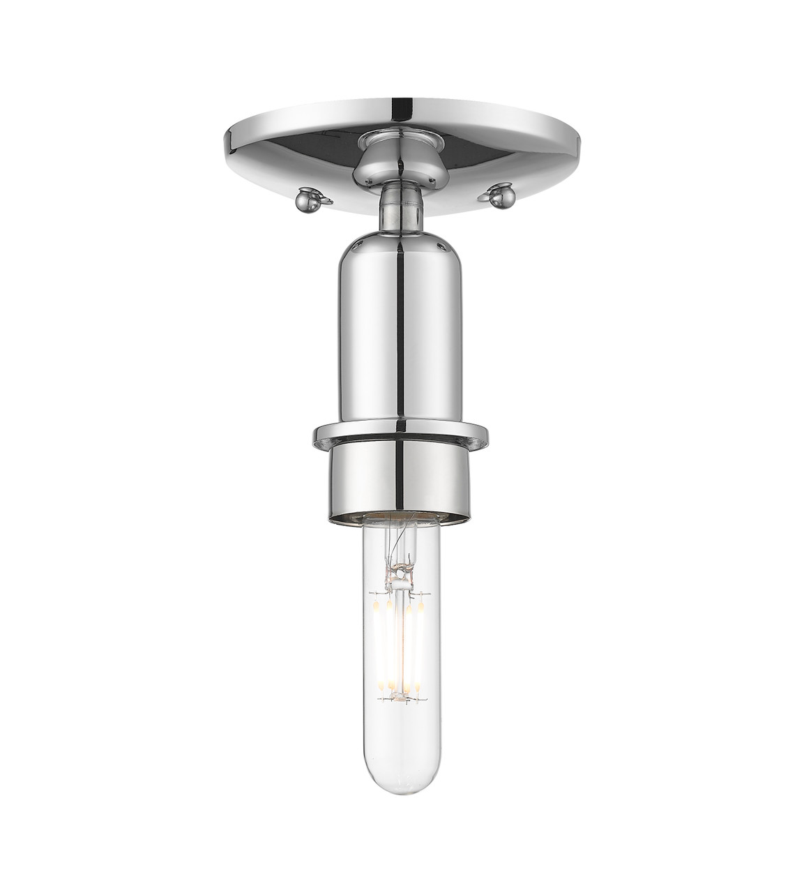 INNOVATIONS 716-1C-PC-G559-12BL Bridal Veil 1-Light Semi-Flush Mount Polished Chrome