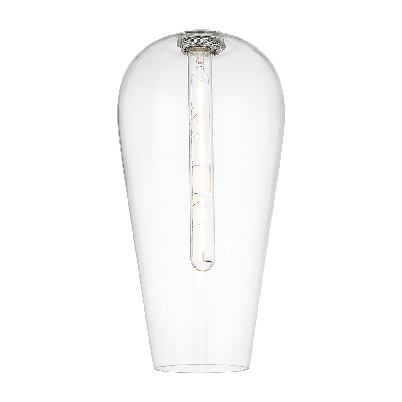 INNOVATIONS 716-1C-SG-G456-8CL Chelsea 1-Light Semi-Flush Mount Satin Gold