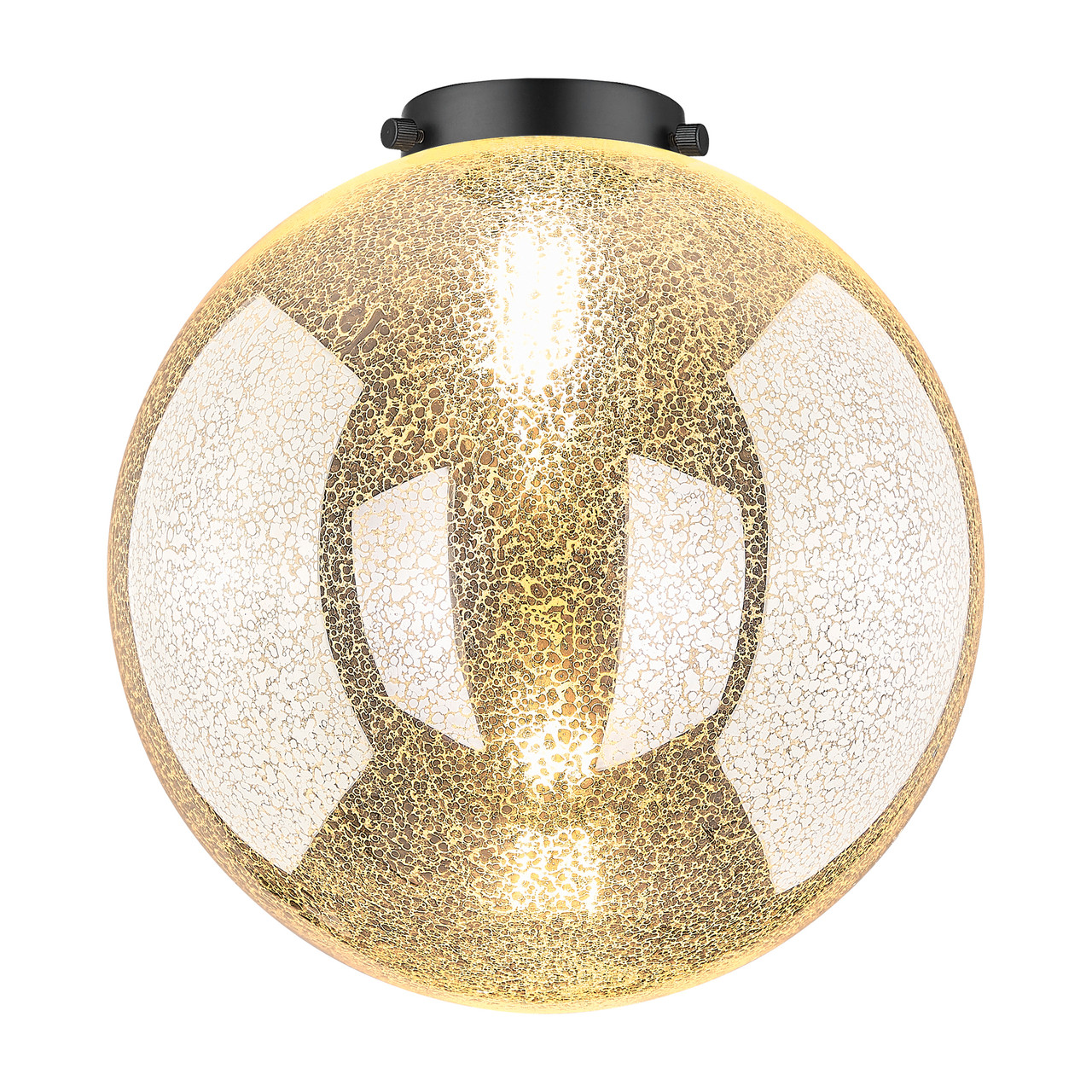 INNOVATIONS 517-1CH-SG-G208-10 Beacon 1-Light Semi-Flush Mount Satin Gold