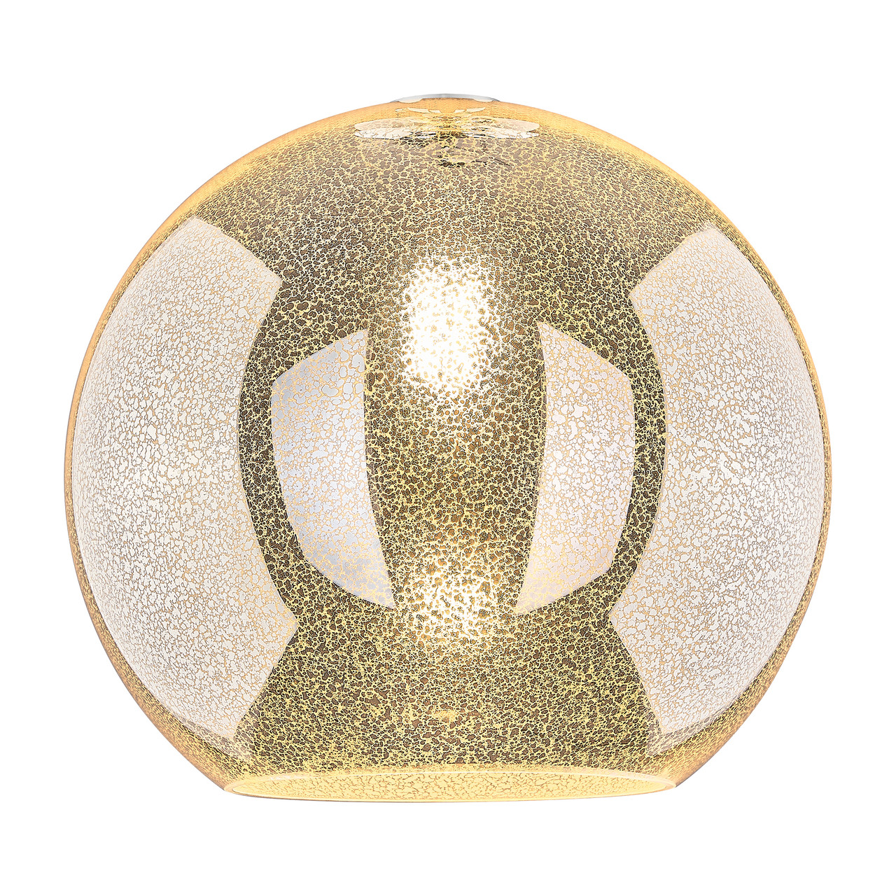 INNOVATIONS 516-1C-BB-G128-12 Athens 1-Light Semi-Flush Mount Brushed Brass