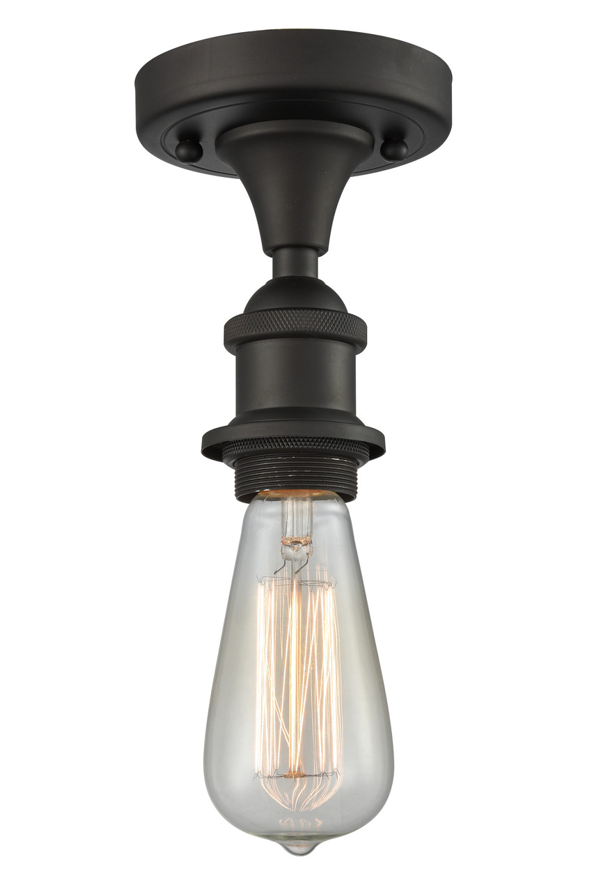 INNOVATIONS 616-1F-OB-G559-12SM Bridal Veil 1-Light Semi-Flush Mount Oil Rubbed Bronze