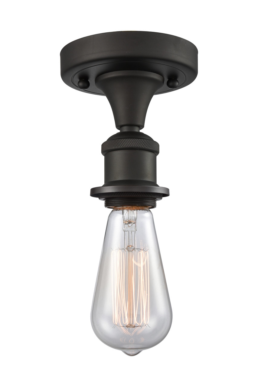 INNOVATIONS 516-1C-OB-G559-12ME Bridal Veil 1-Light Semi-Flush Mount Oil Rubbed Bronze