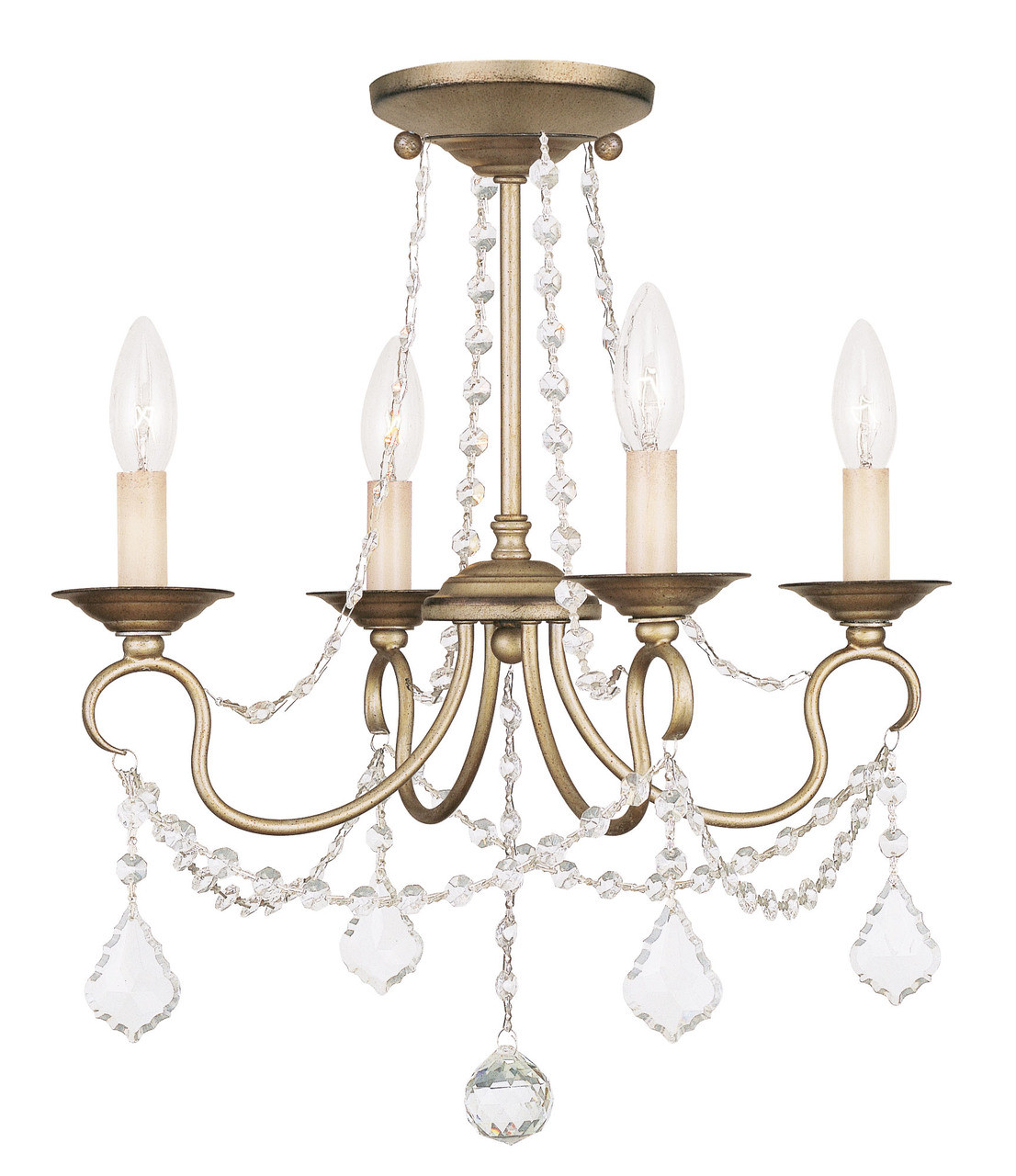 LIVEX LIGHTING 6514-73 Pennington 4-Light Convertible Pendant Light