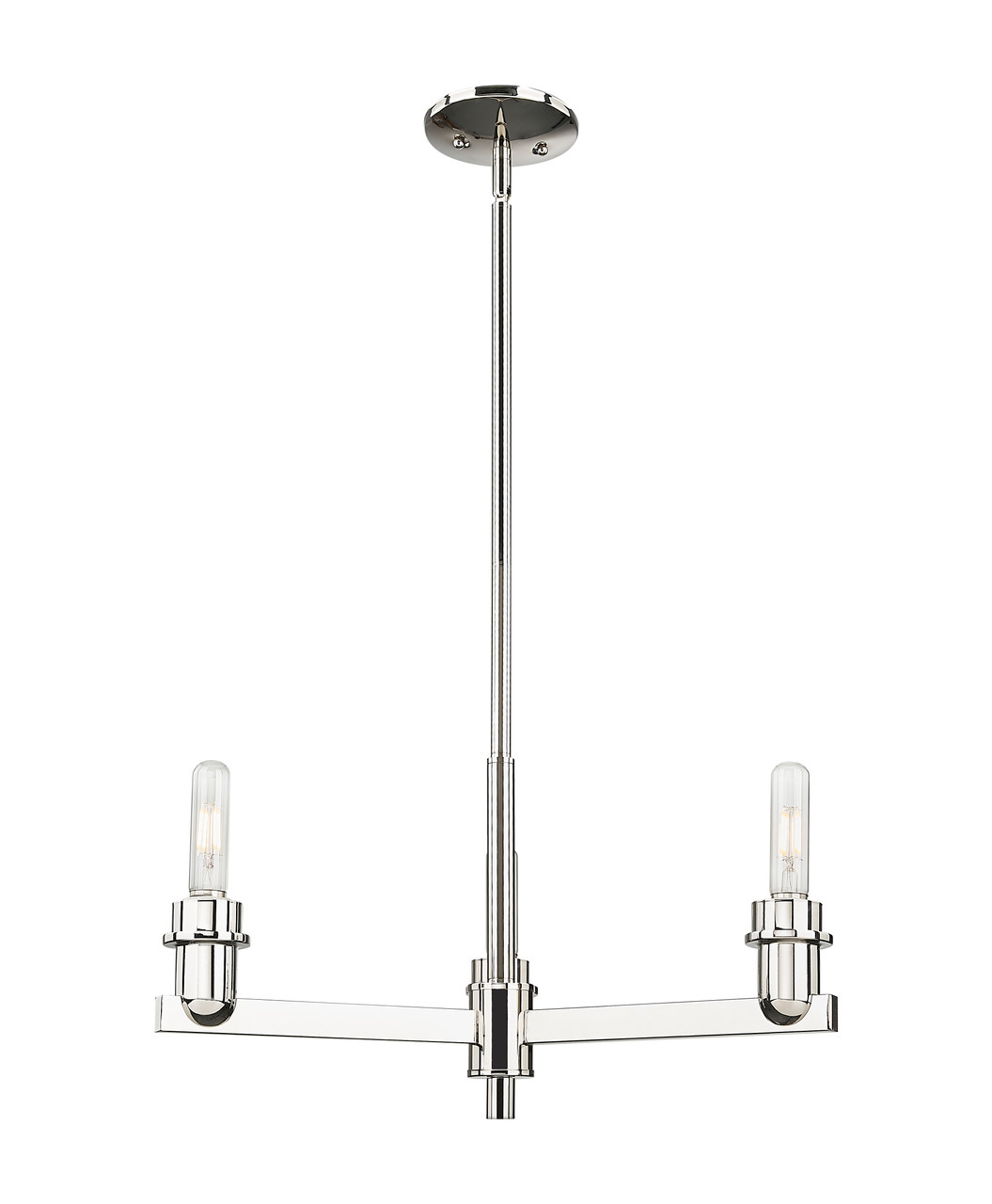 INNOVATIONS 716-3CR-PN-G559-8CL Bridal Veil 3-Light Flush Mount Polished Nickel