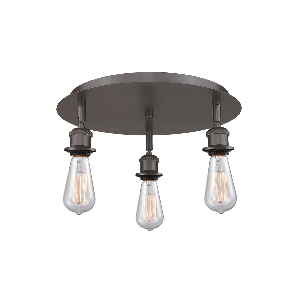 INNOVATIONS 516-3C-OB-G559-8SDY Bridal Veil 3-Light Flush Mount Oil Rubbed Bronze