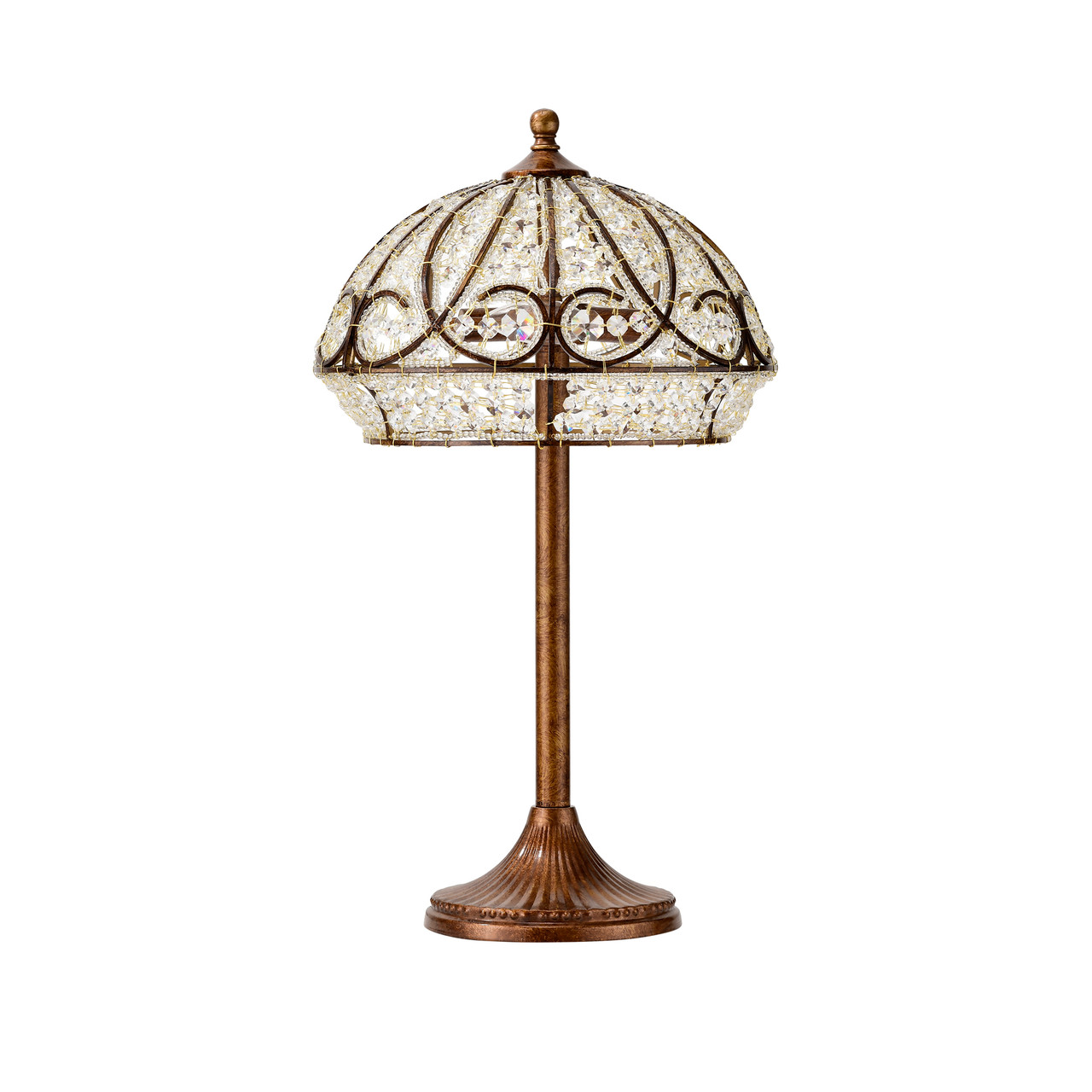 WAREHOUSE OF TIFFANY'S MT261/2SB Caseyle 13 in. 2-Light Indoor Bronze Finish Table Lamp
