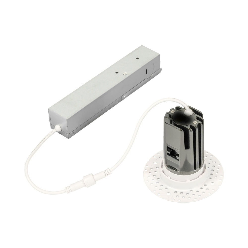 JESCO RLF-1507-RTL-3090-WH LED 1" Trimless Flange 7W 30K 90CRI White Downlight Fixture