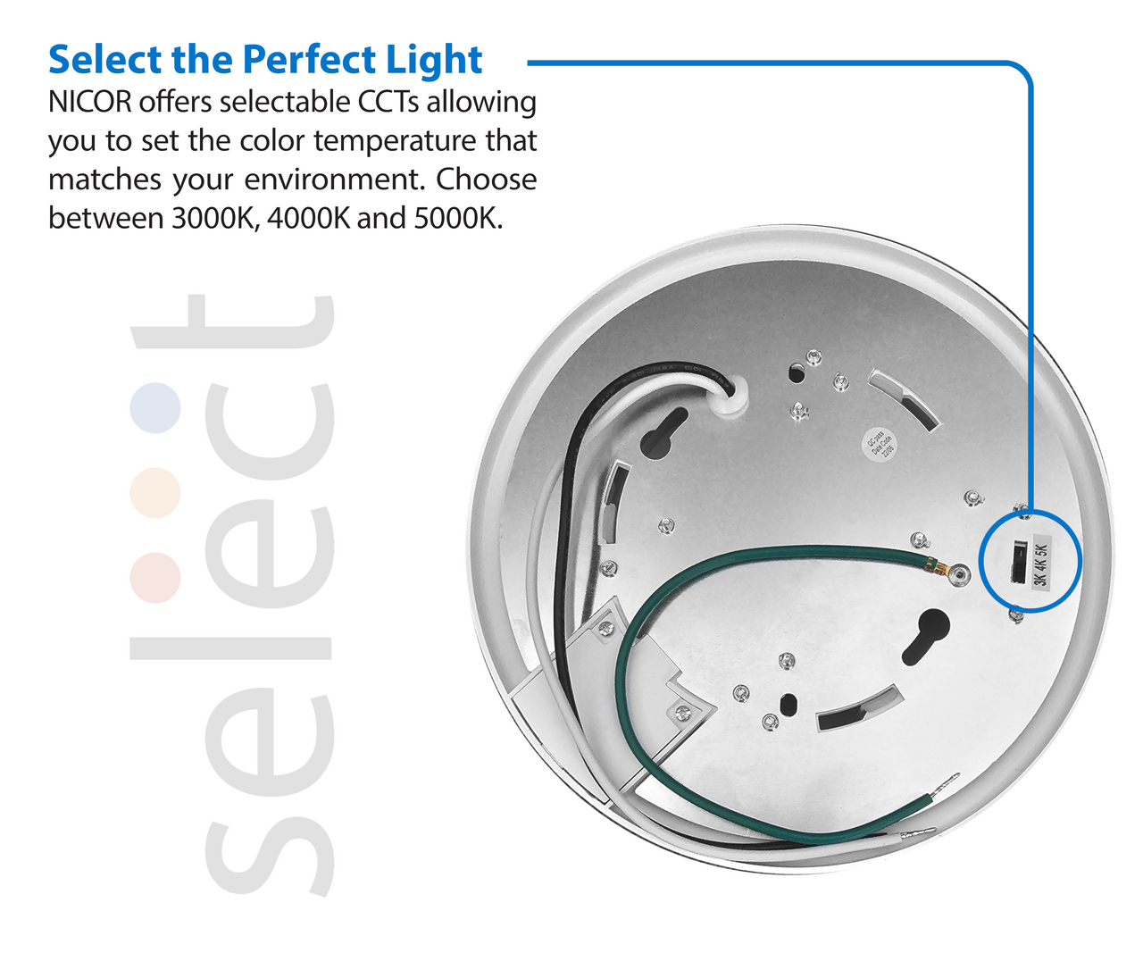 NICOR LIGHTING RSD41120SWHM-20PK RSDSM 4 in. Selectable Surface Mount Downlight with PIR Motion Sensor (20 pack)
