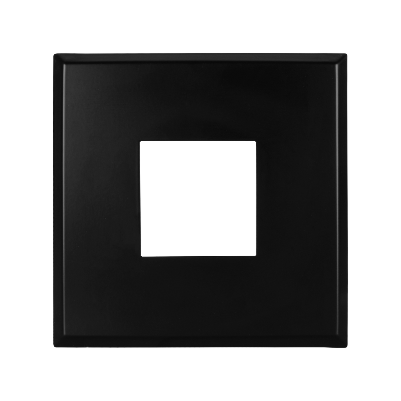 NICOR LIGHTING DLF5S120S9SQBK DLFv5 SureFit 5-inch Selectable LED Flush Mount Downlight with Square Black Trim