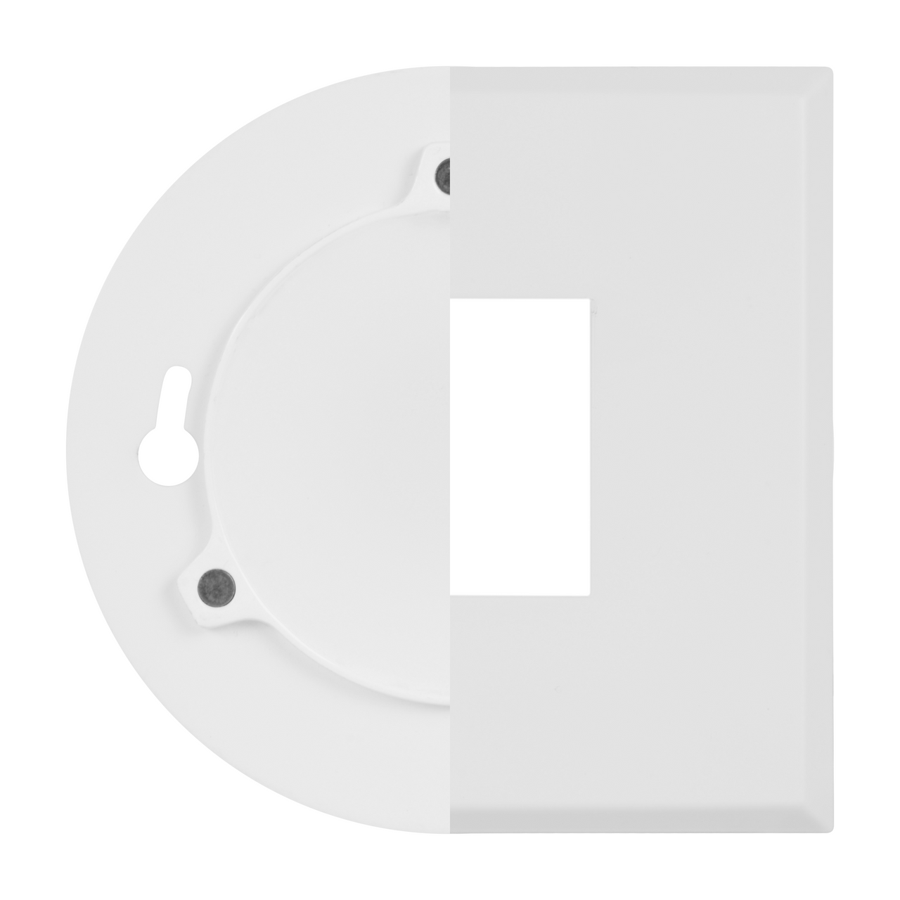 NICOR LIGHTING DLF5S120S9SQWH DLFv5 SureFit 5-inch Selectable LED Flush Mount Downlight with Square White Trim