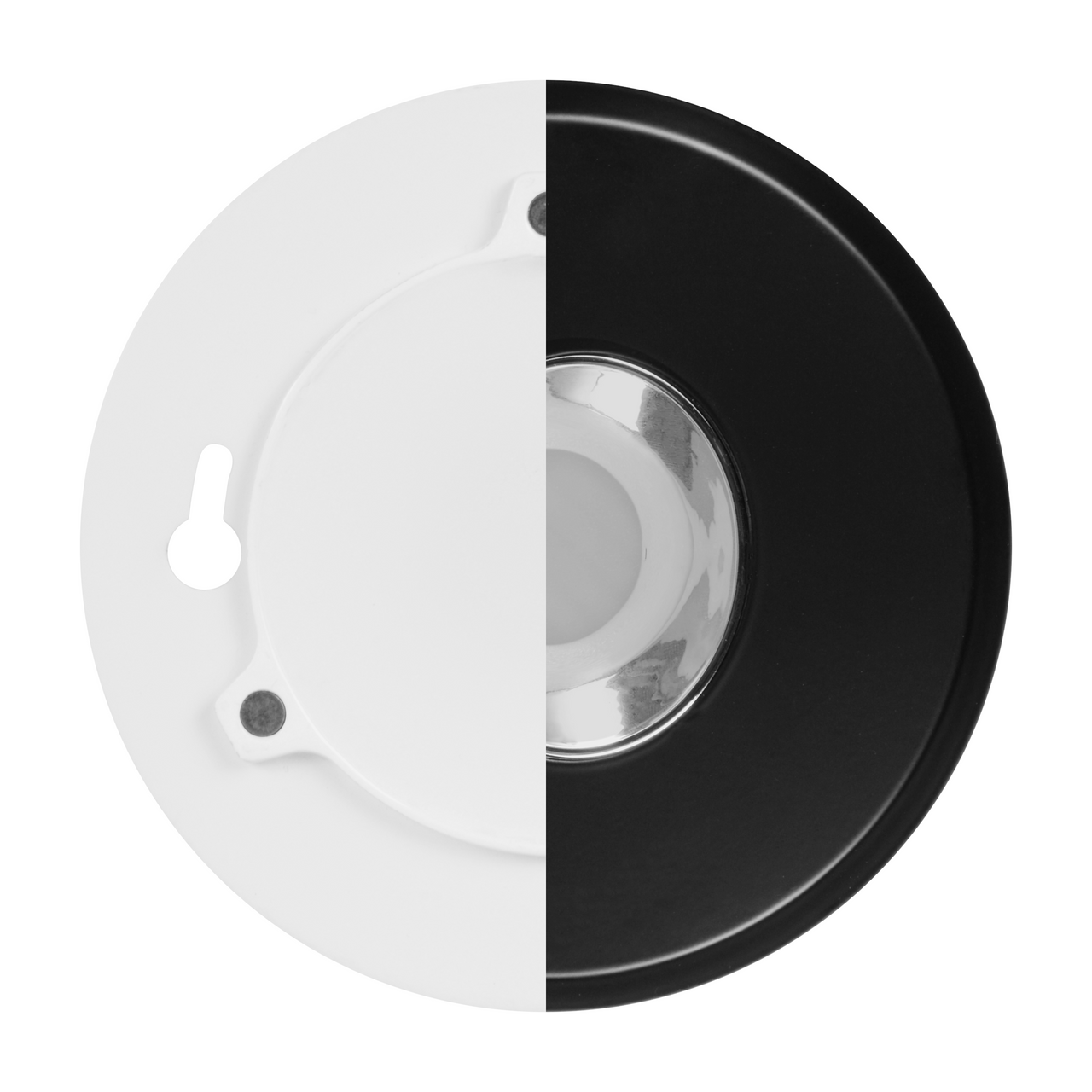 NICOR LIGHTING DLF5S120S9WWBK DLFv5 SureFit 5-inch Selectable LED Flush Mount Downlight with Black Wall Washed Trim