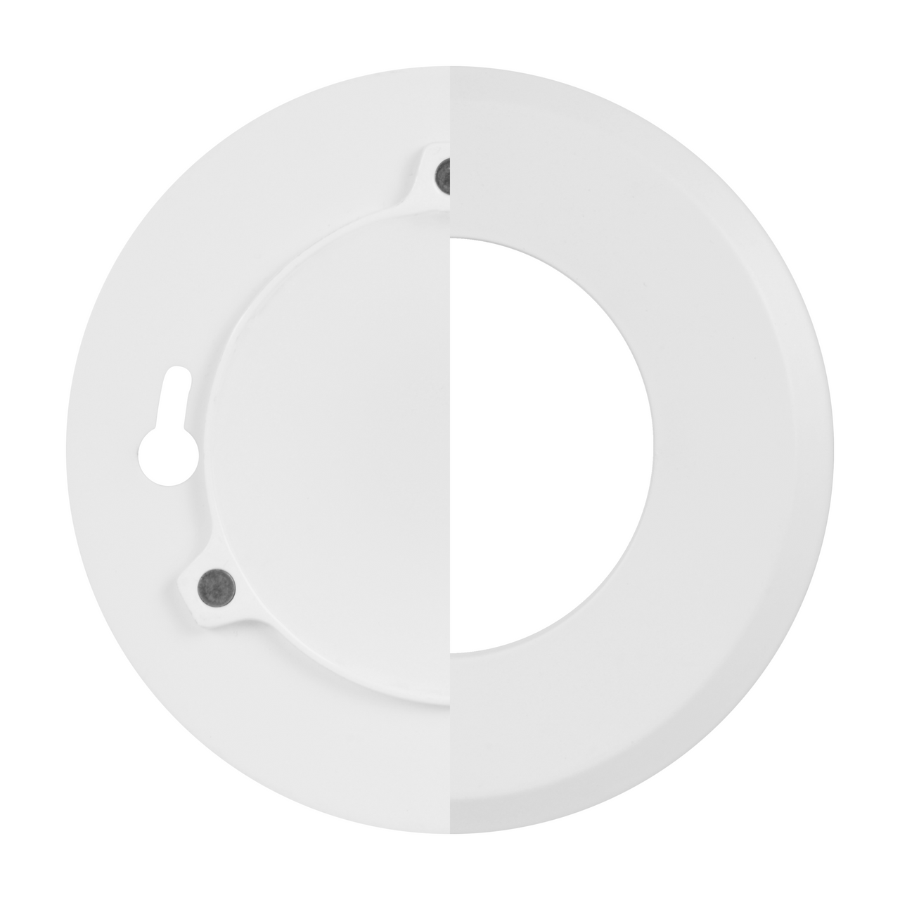 NICOR LIGHTING DLF5S120S9WH DLFv5 SureFit 5-inch Selectable LED Flush Mount Downlight with Round White Trim