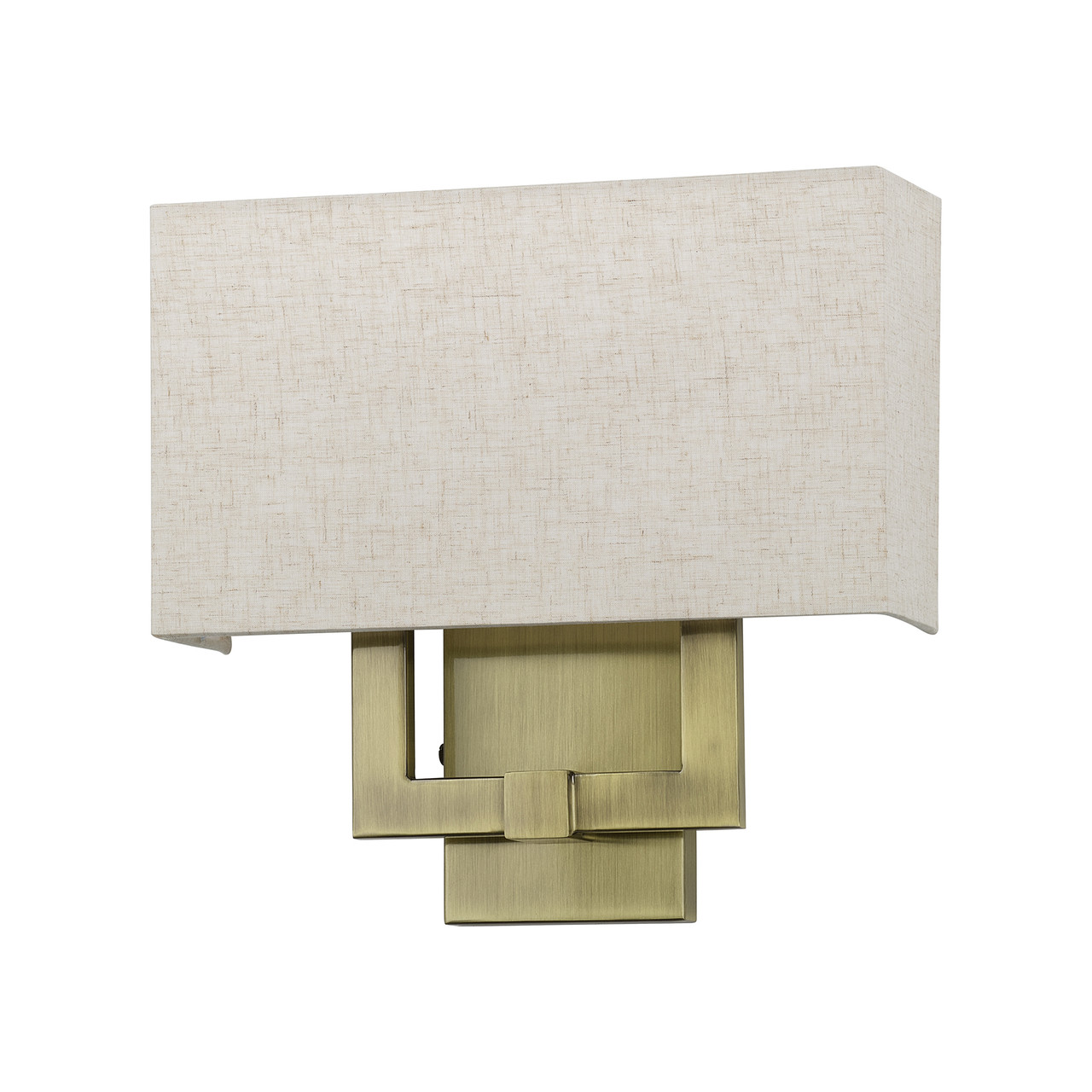 LIVEX LIGHTING 52132-01 2 Light Antique Brass ADA Sconce