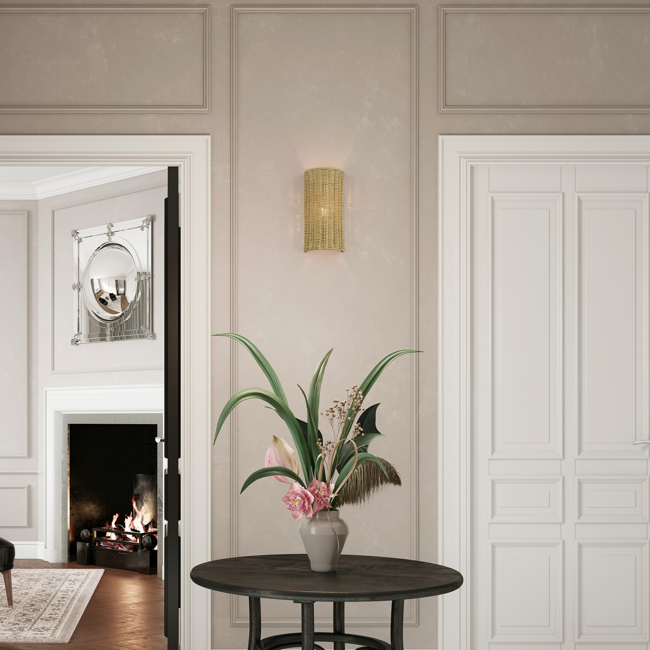 LIVEX LIGHTING 60035-48 1 Light Antique Gold Leaf ADA Sconce