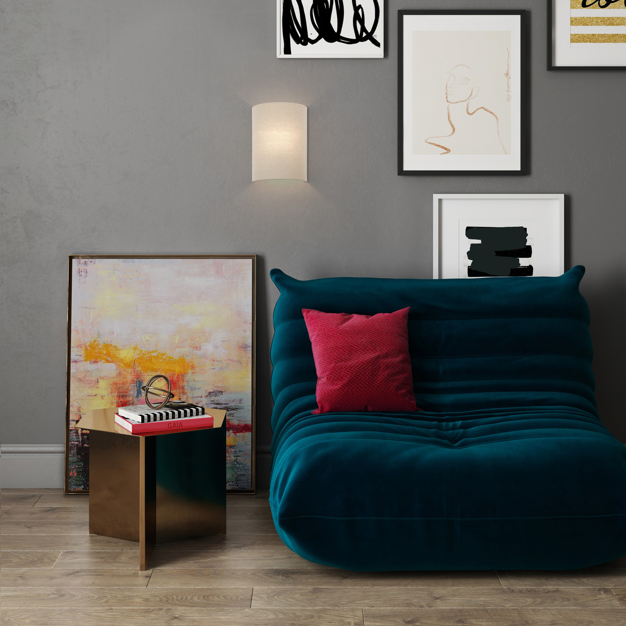 LIVEX LIGHTING 52260-48 1 Light Antique Gold Leaf ADA Sconce