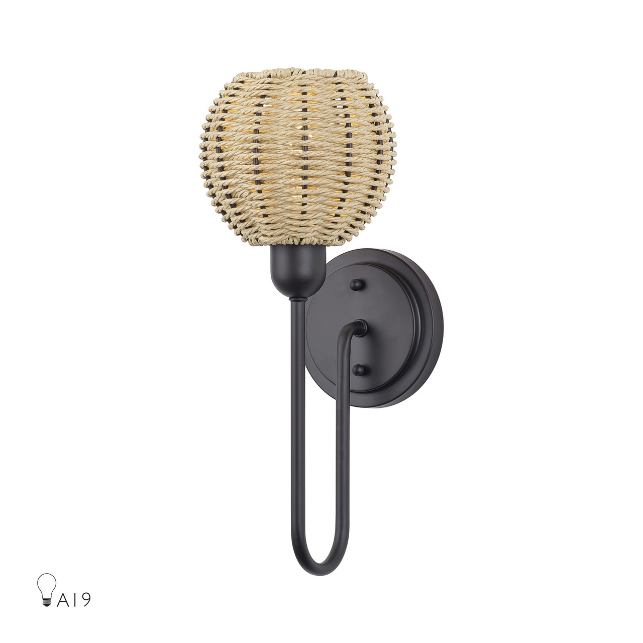 LIVEX LIGHTING 13681-07 1 Light Bronze Single Sconce