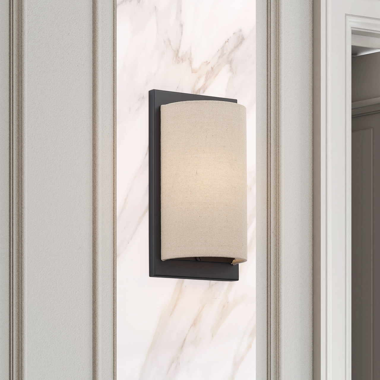 LIVEX LIGHTING 58890-07 1 Light Bronze ADA Sconce