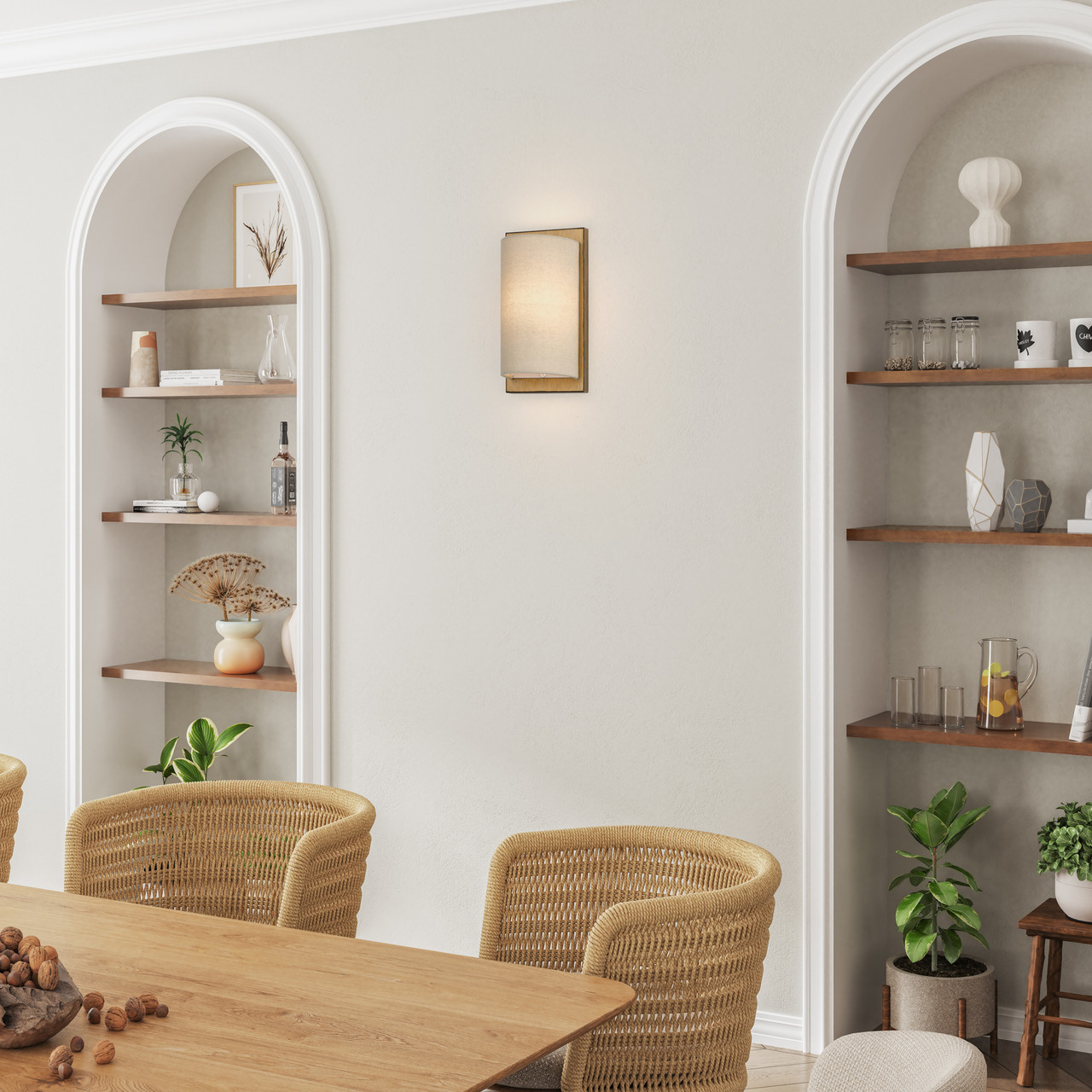 LIVEX LIGHTING 58890-48 1 Light Antique Gold Leaf ADA Sconce